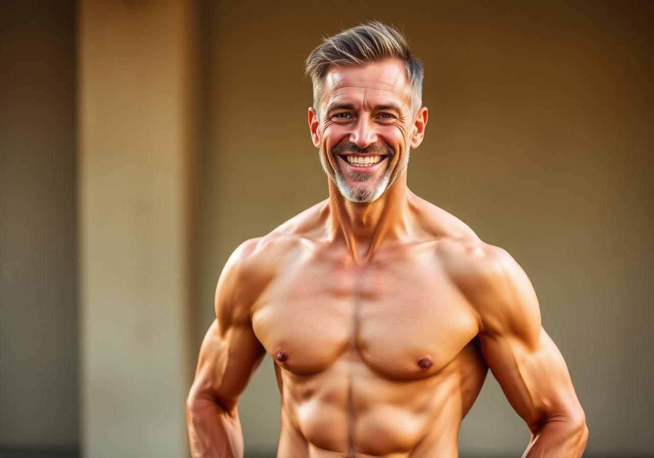 Confident, energetic mature man representing the benefits of Maxforce Male Enhancement
